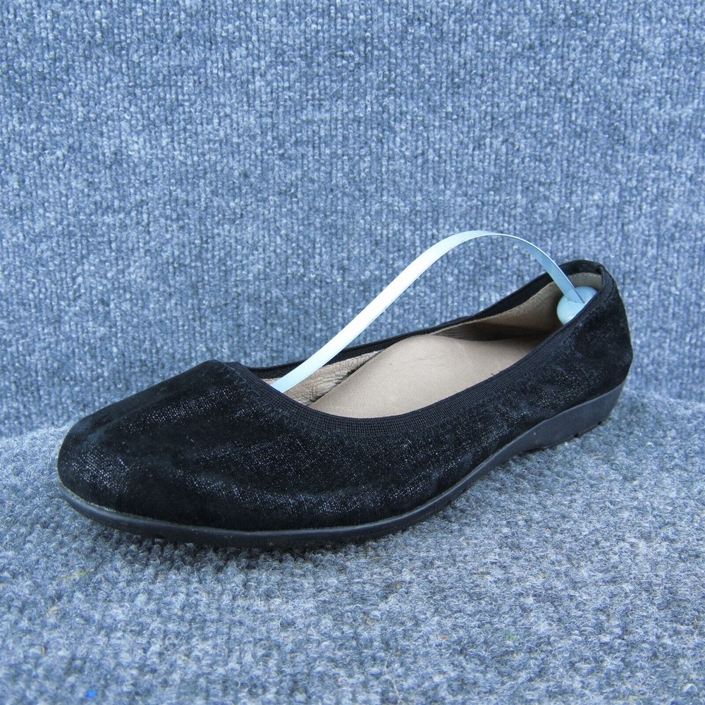 Abeo Tia Women Ballet Shoes Black Leather Slip On Size 8.5 Narrow